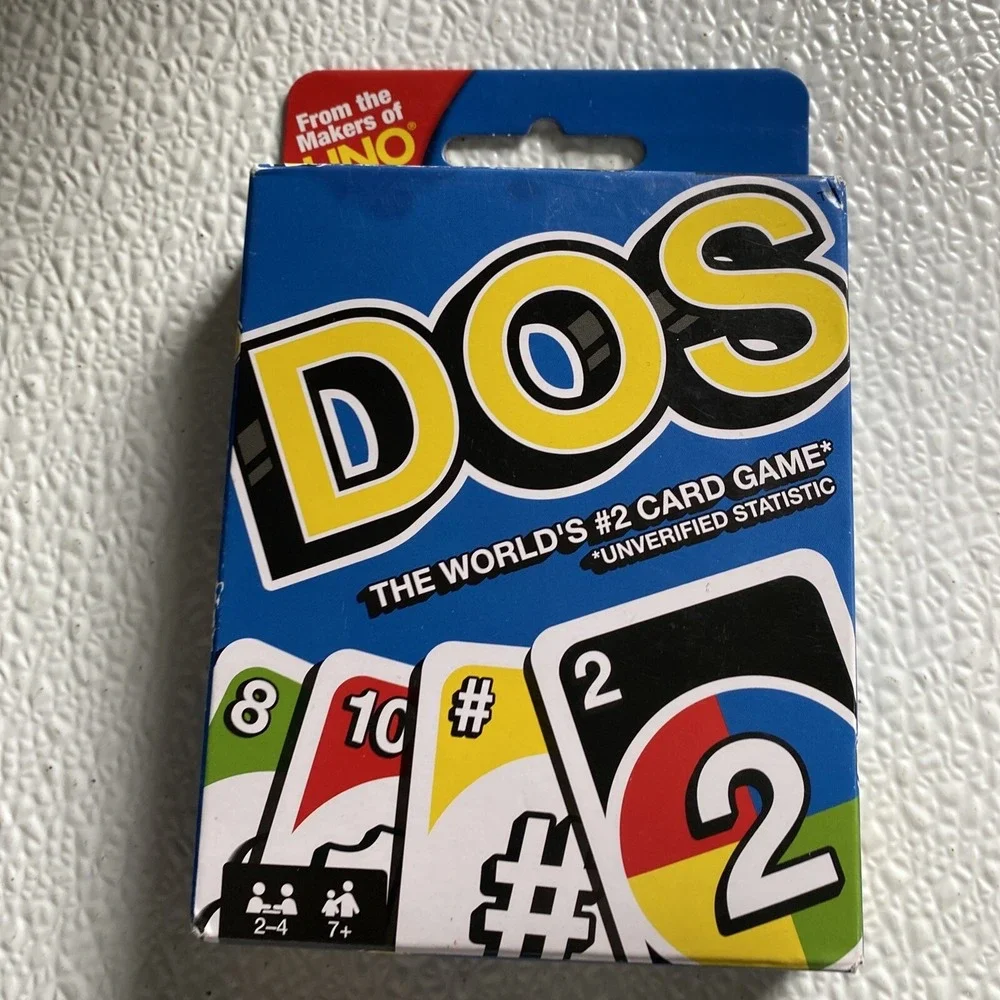 Mattel‎ DOS Card Game Unisex OS Multicolor Good Sealed Decks Family Fun